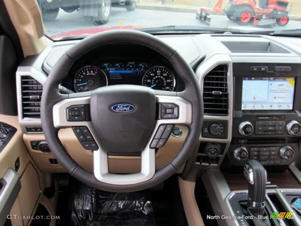 2017 F150 Lariat SuperCrew 4X4 - Ruby Red / Light Camel photo #16