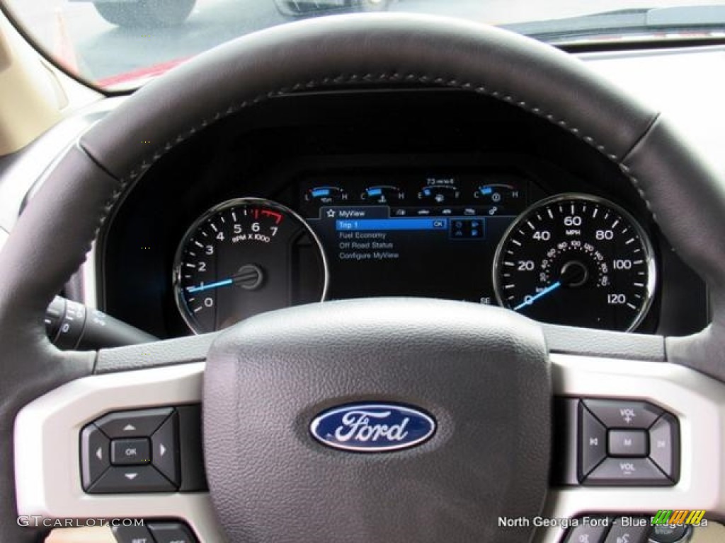 2017 F150 Lariat SuperCrew 4X4 - Ruby Red / Light Camel photo #19