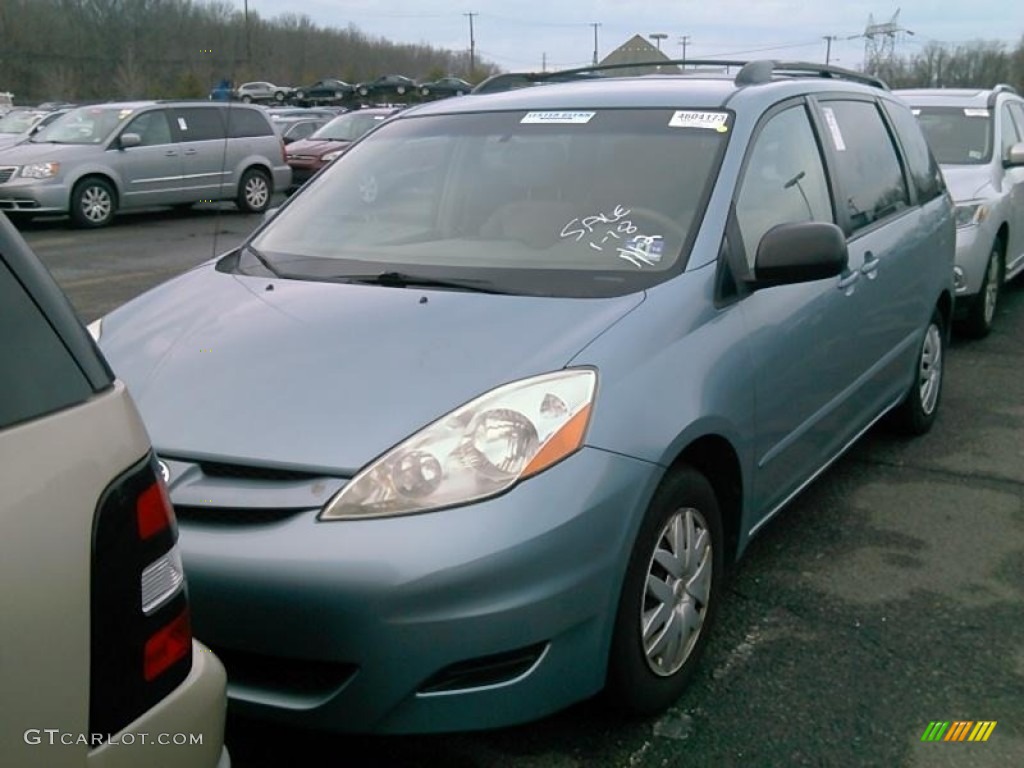 2007 Sienna LE - Blue Mirage Metallic / Taupe photo #1