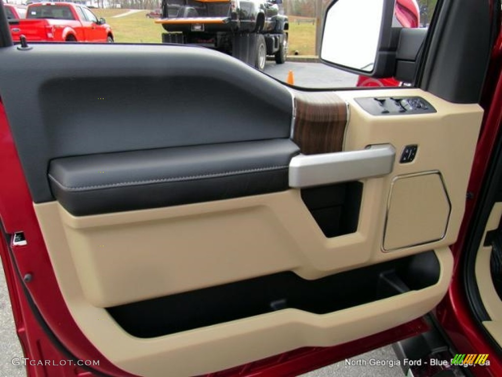 2017 F150 Lariat SuperCrew 4X4 - Ruby Red / Light Camel photo #31