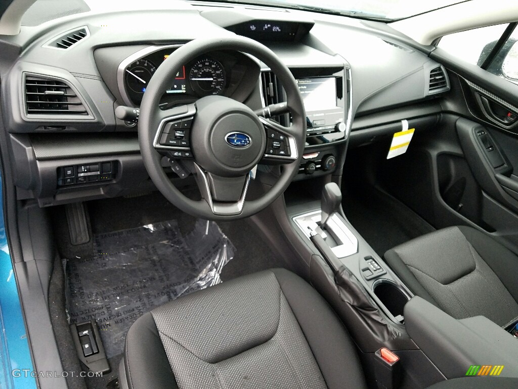 Black Interior 2017 Subaru Impreza 2.0i Premium 4-Door Photo #118195478