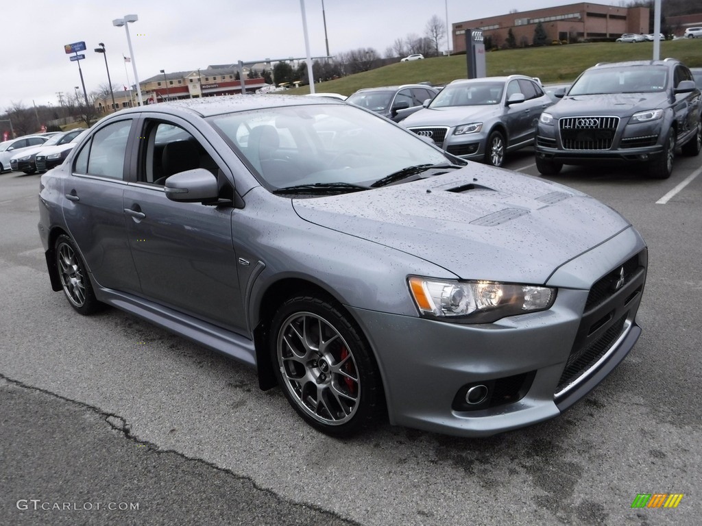 Mercury Gray 2015 Mitsubishi Lancer Evolution MR Exterior Photo #118196501
