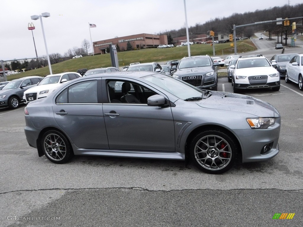 Mercury Gray 2015 Mitsubishi Lancer Evolution MR Exterior Photo #118196519