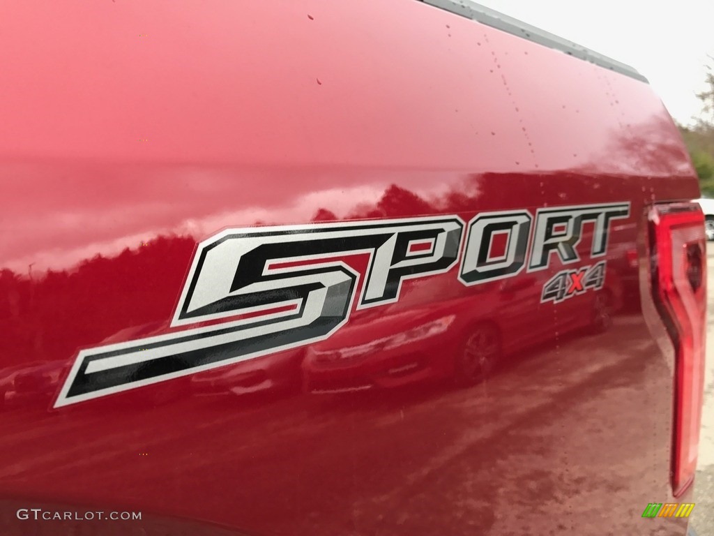 2017 F150 XLT SuperCab 4x4 - Ruby Red / Earth Gray photo #7