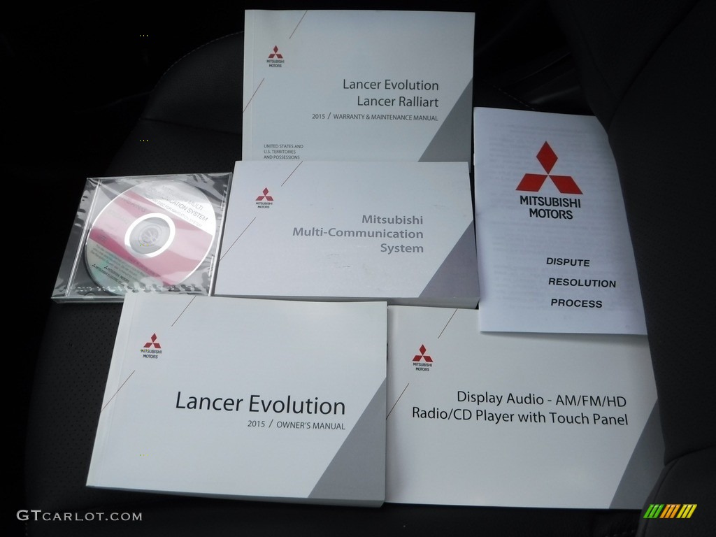 2015 Mitsubishi Lancer Evolution MR Books/Manuals Photo #118197185