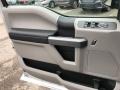 Medium Earth Gray 2017 Ford F250 Super Duty XLT SuperCab 4x4 Door Panel