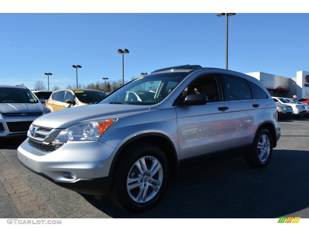 2011 CR-V EX 4WD - Alabaster Silver Metallic / Gray photo #6