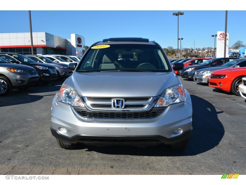 2011 CR-V EX 4WD - Alabaster Silver Metallic / Gray photo #7