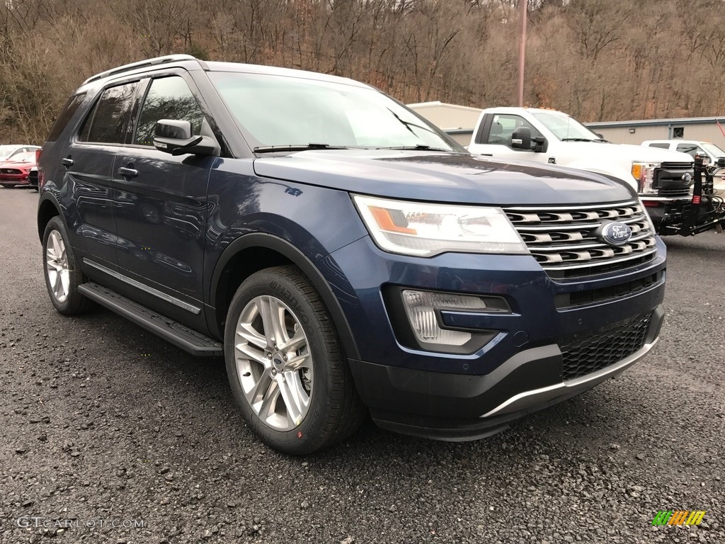 2017 Explorer XLT 4WD - Blue Jeans / Medium Light Camel photo #3