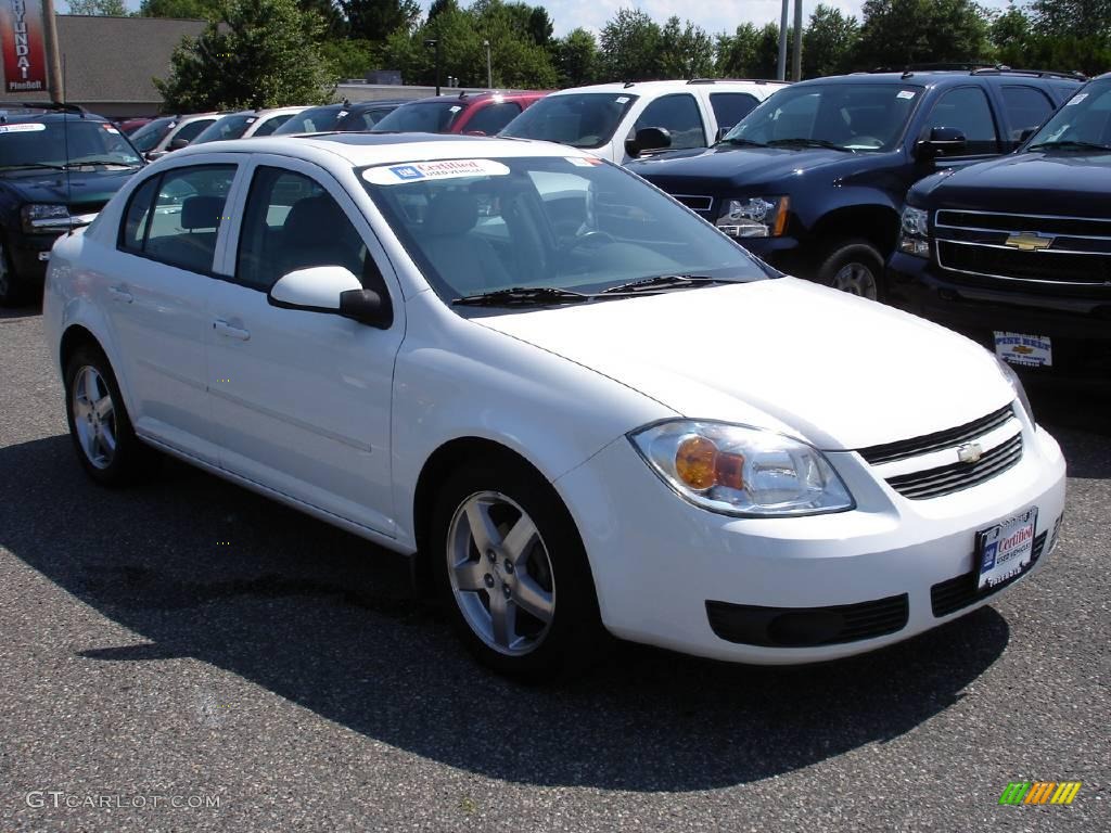 2005 Cobalt LS Sedan - Summit White / Gray photo #2