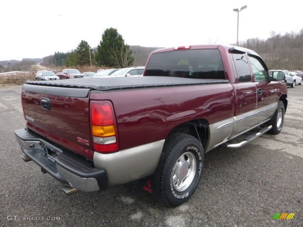 2002 Sierra 1500 SLE Extended Cab 4x4 - Pewter Metallic / Neutral photo #8