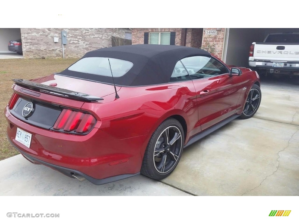 2016 Mustang GT/CS California Special Convertible - Ruby Red Metallic / California Special Ebony Black/Miko Suede photo #2