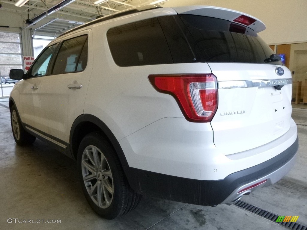 2017 Explorer Limited - White Platinum / Ebony Black photo #4