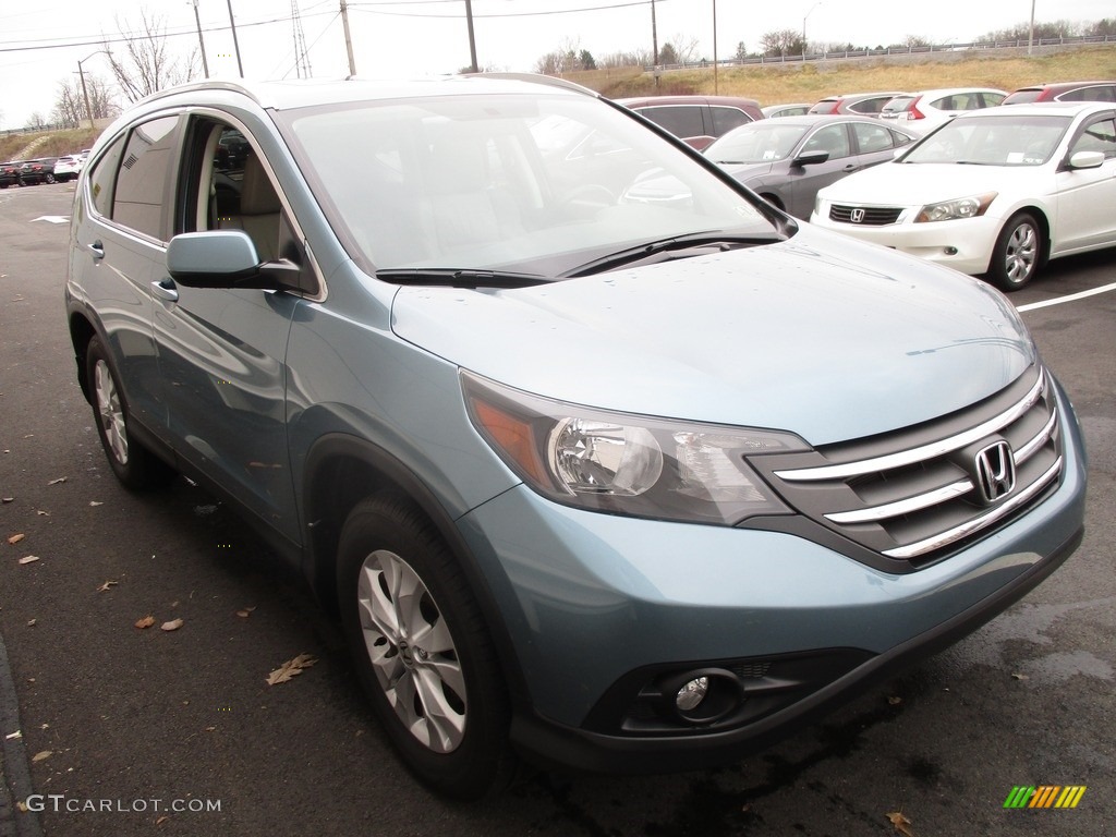 2014 CR-V EX-L AWD - Mountain Air Metallic / Beige photo #8