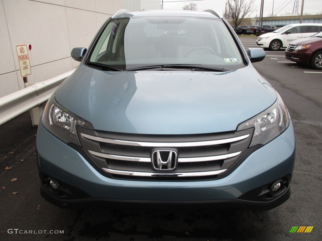 2014 CR-V EX-L AWD - Mountain Air Metallic / Beige photo #9