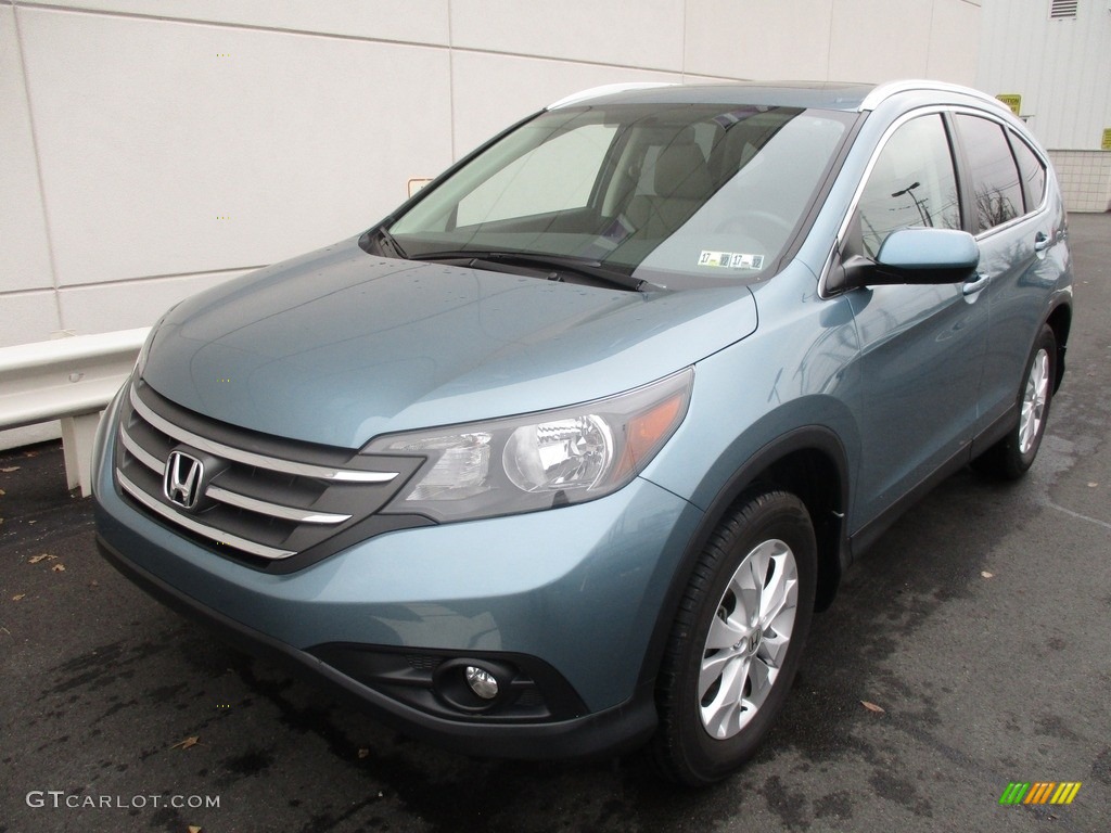 2014 CR-V EX-L AWD - Mountain Air Metallic / Beige photo #10