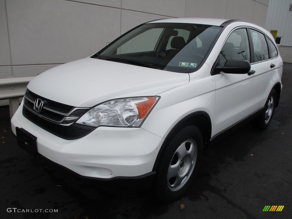 2010 CR-V LX AWD - Taffeta White / Gray photo #9