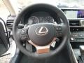 2017 Lexus IS Chateau Beige Interior Steering Wheel Photo