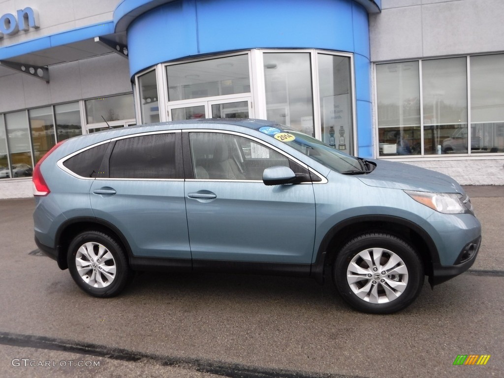 2014 CR-V EX AWD - Mountain Air Metallic / Beige photo #2