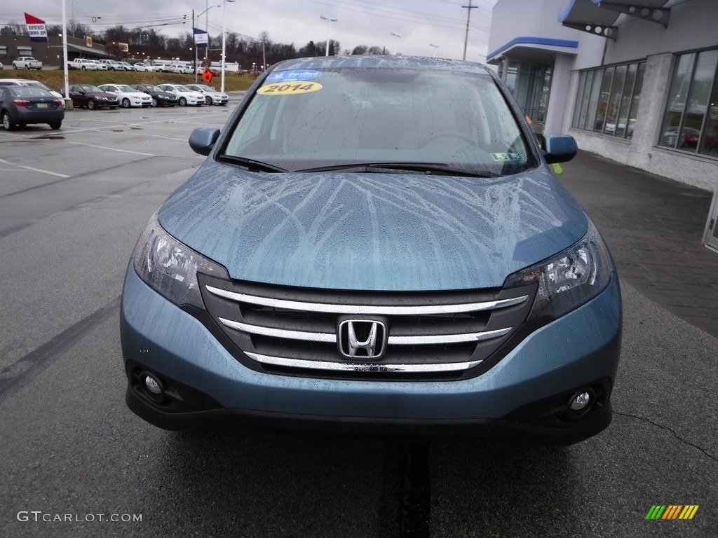 2014 CR-V EX AWD - Mountain Air Metallic / Beige photo #5