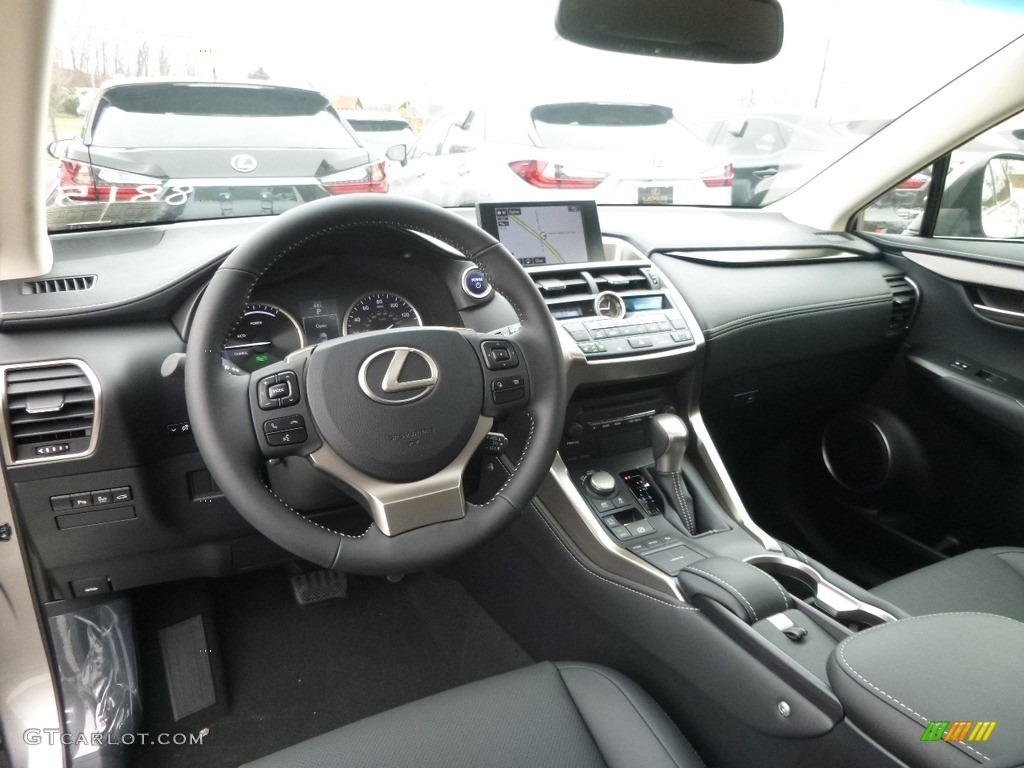 Black Interior 2017 Lexus NX 300h AWD Photo #118208501