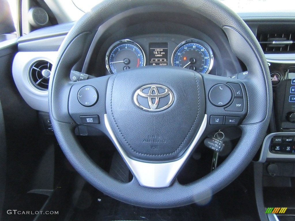 2017 Corolla LE - Classic Silver Metalic / Ash Gray photo #29