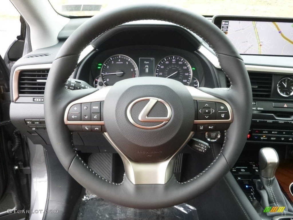 2017 Lexus RX 350 AWD Black Steering Wheel Photo #118210667