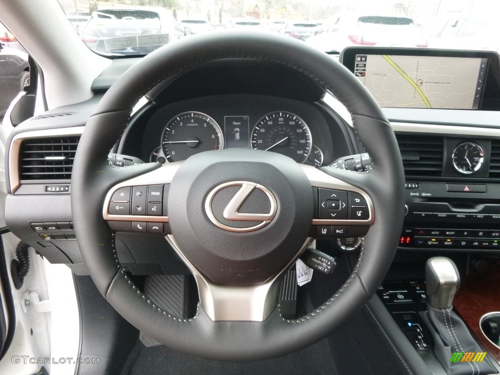 2017 Lexus RX 350 AWD Black Steering Wheel Photo #118211006