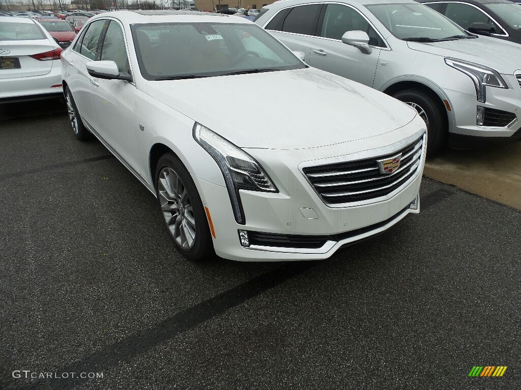 Crystal White Tricoat 2017 Cadillac CT6 3.0 Turbo Premium Luxury AWD Sedan Exterior Photo #118211990