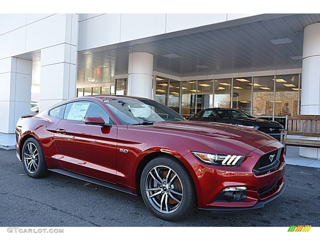 Ruby Red 2017 Ford Mustang GT Premium Coupe Exterior Photo #118212419