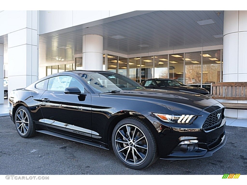 Shadow Black Ford Mustang