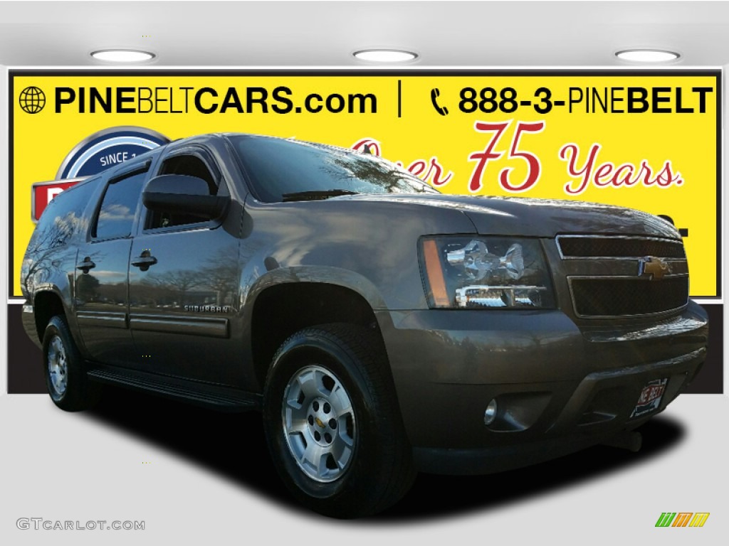 2011 Suburban LT 4x4 - Mocha Steel Metallic / Ebony photo #1