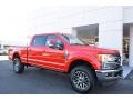 2017 Race Red Ford F350 Super Duty Lariat Crew Cab 4x4  photo #1