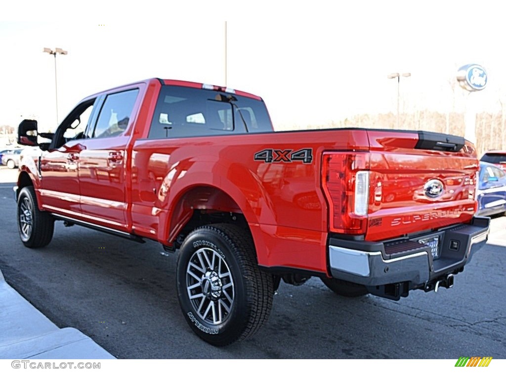 Race Red 2017 Ford F350 Super Duty Lariat Crew Cab 4x4 Exterior Photo #118214174