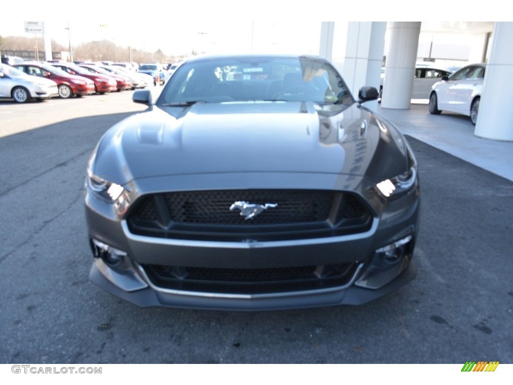 2017 Mustang GT Premium Coupe - Magnetic / Ebony photo #4