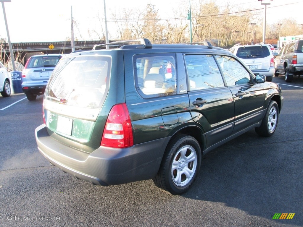 2004 Forester 2.5 X - Woodland Green Pearl / Beige photo #6