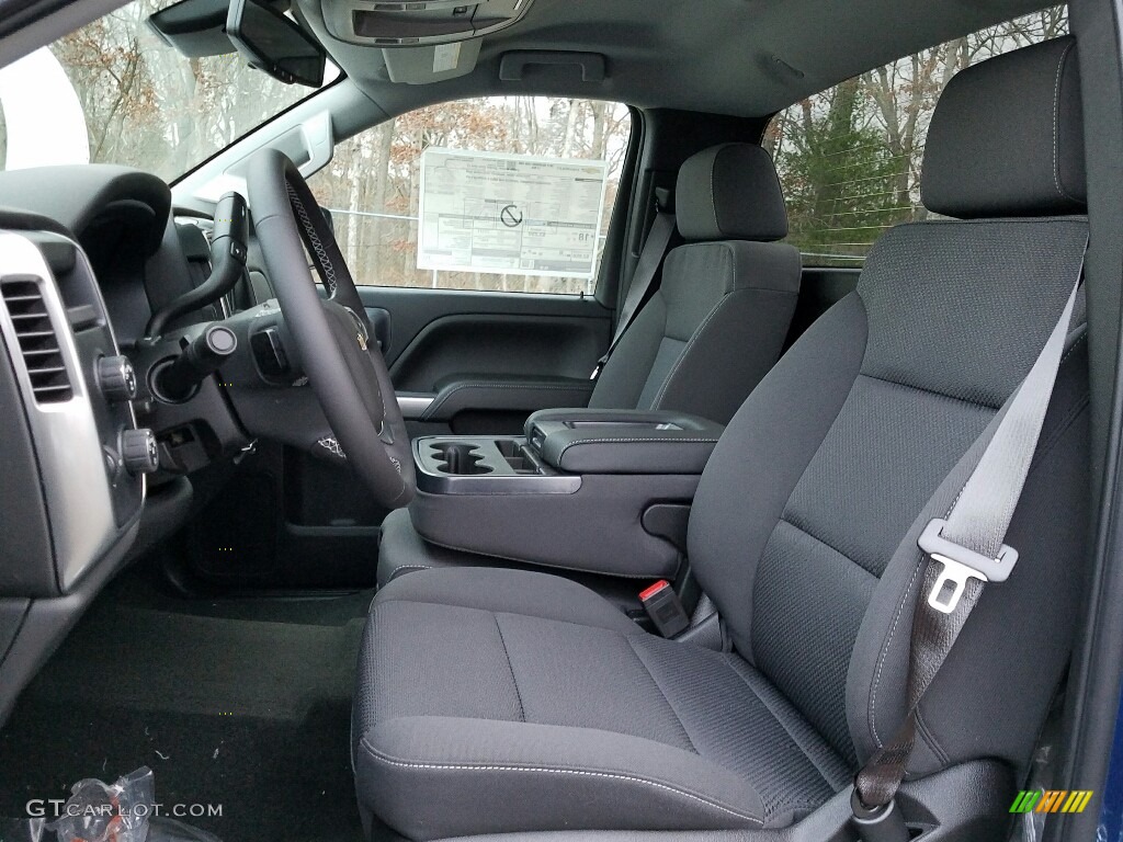 Jet Black Interior 2017 Chevrolet Silverado 1500 LT Regular Cab 4x4 Photo #118215389