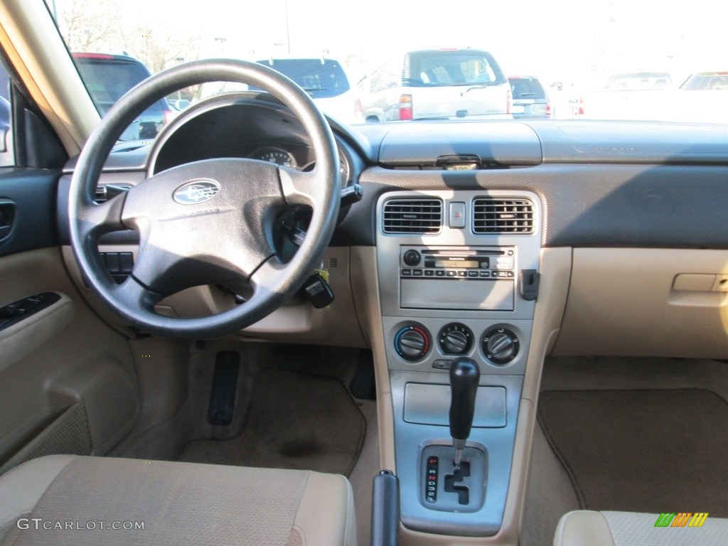 2004 Forester 2.5 X - Woodland Green Pearl / Beige photo #10