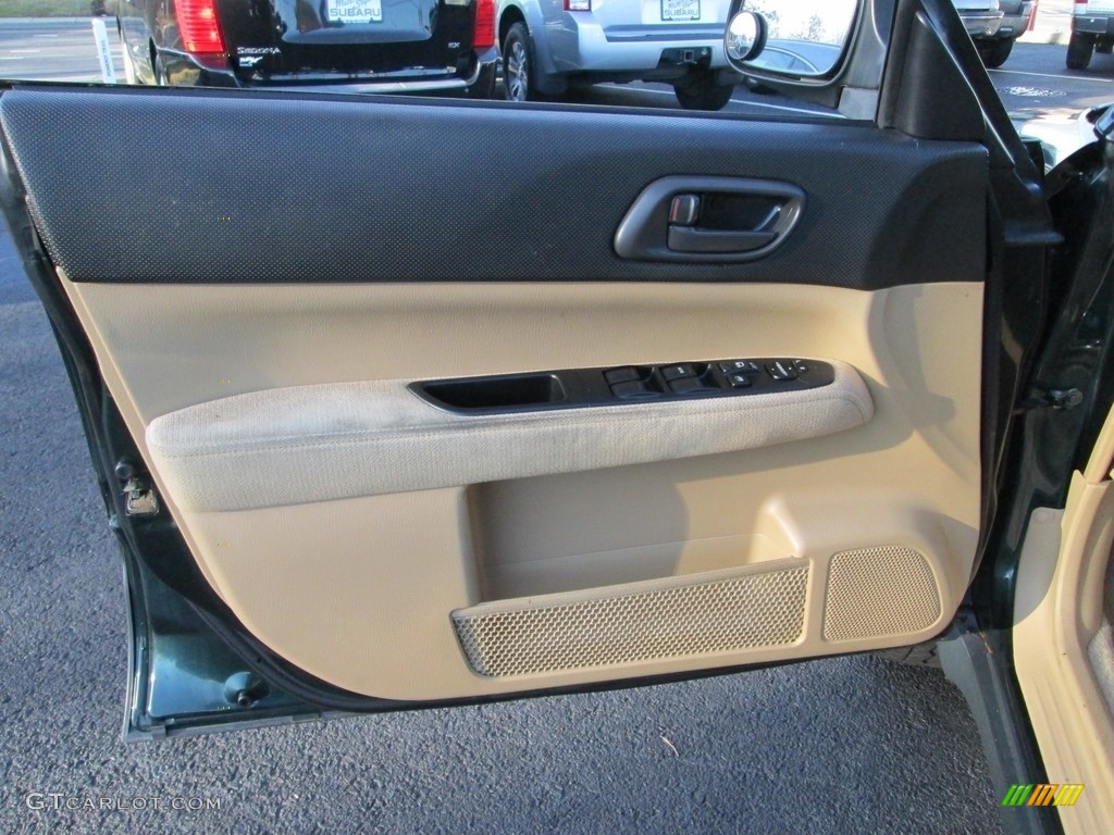 2004 Forester 2.5 X - Woodland Green Pearl / Beige photo #13