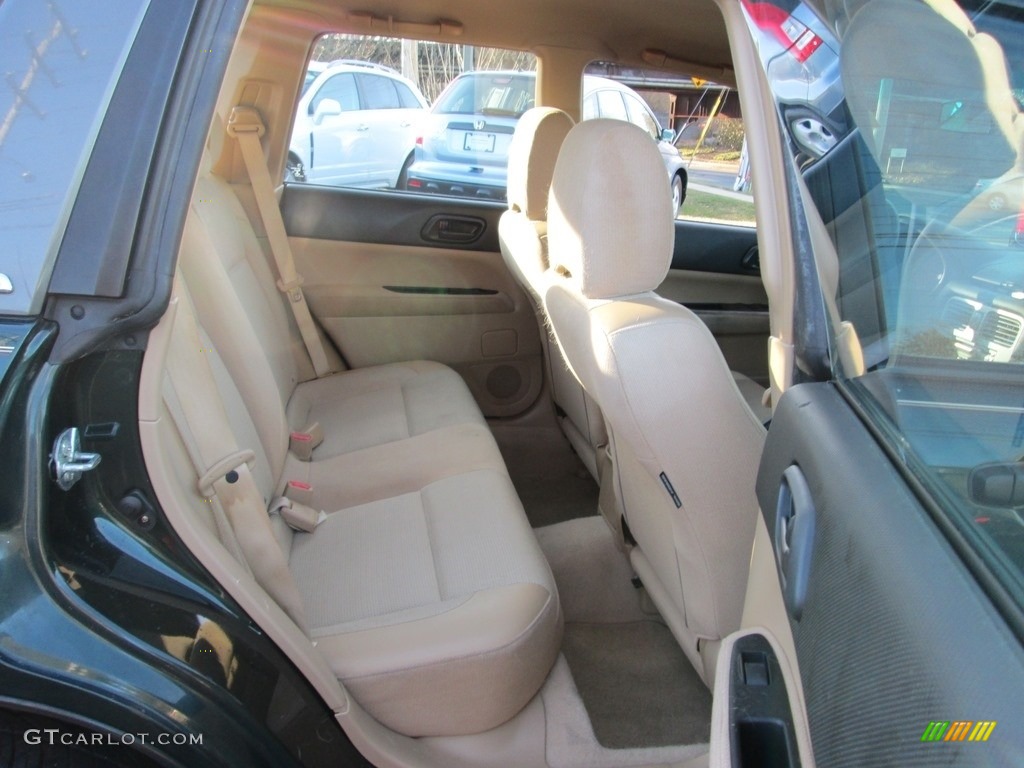 2004 Forester 2.5 X - Woodland Green Pearl / Beige photo #18