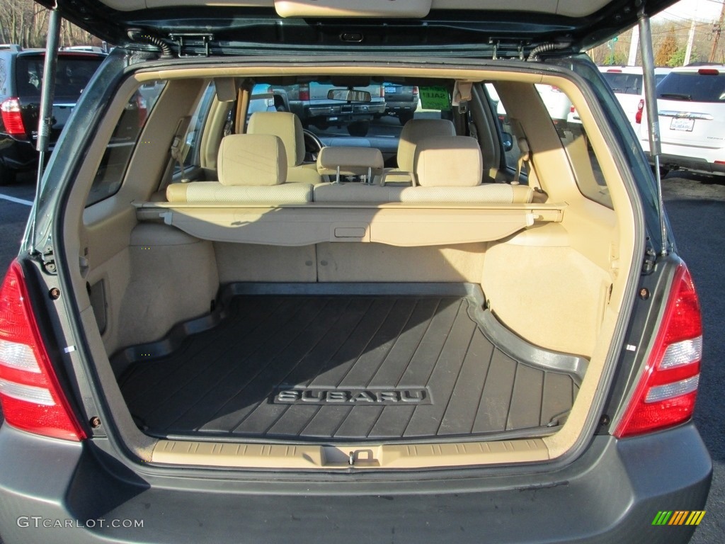2004 Forester 2.5 X - Woodland Green Pearl / Beige photo #19