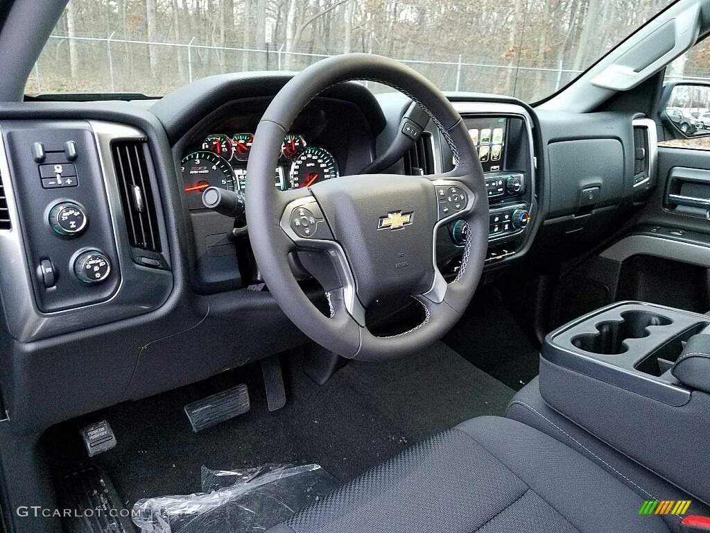 Jet Black Interior 2017 Chevrolet Silverado 1500 LT Regular Cab 4x4 Photo #118216319