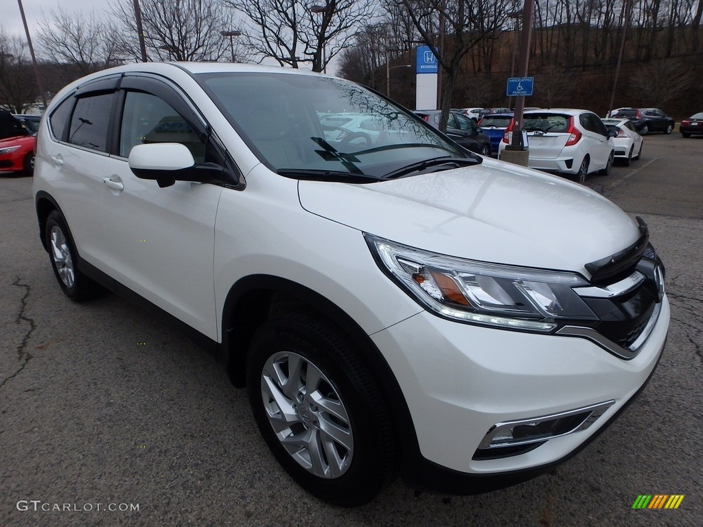 2015 CR-V EX - White Diamond Pearl / Beige photo #7