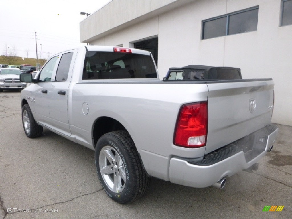 2017 1500 Express Quad Cab 4x4 - Bright Silver Metallic / Black/Diesel Gray photo #5