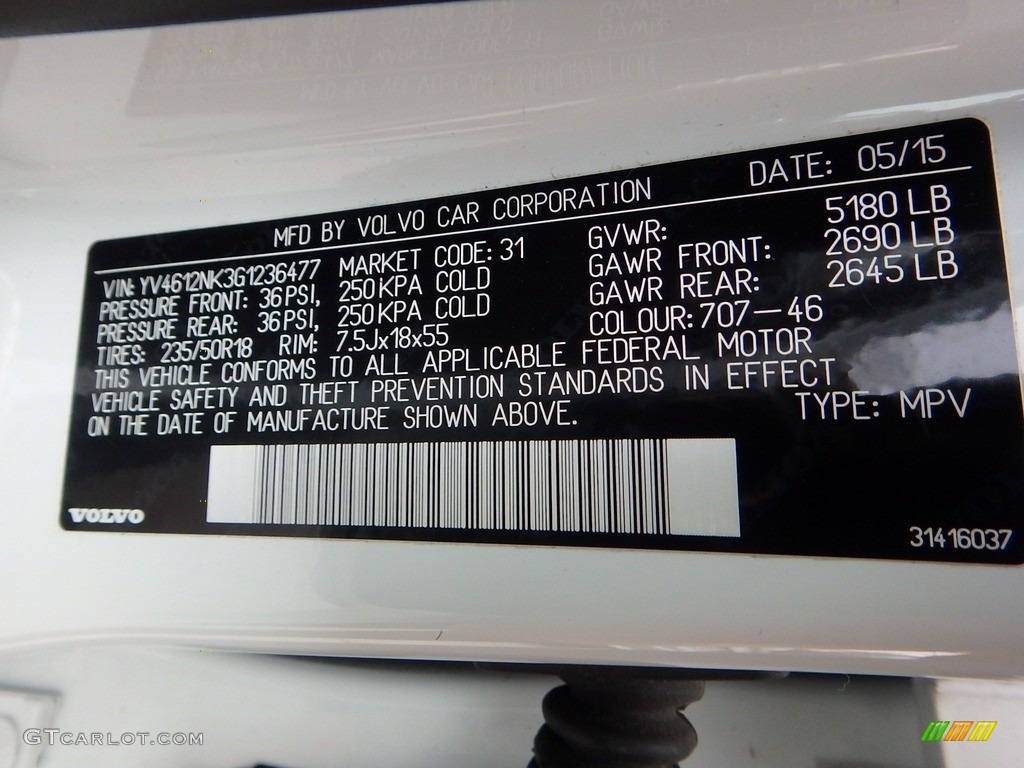 2016 XC70 T5 AWD - Ice White / Off Black photo #3