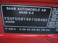 2006 Laser Red Saab 9-3 2.0T SportCombi Wagon  photo #20