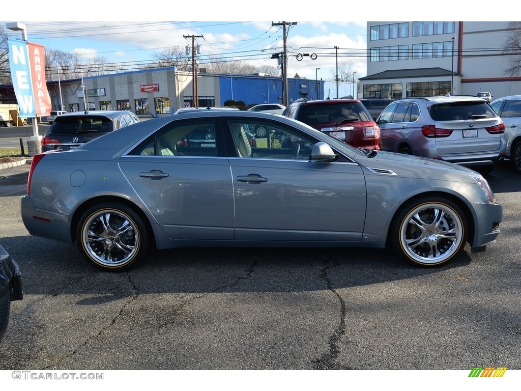 2008 CTS 4 AWD Sedan - Sunset Blue / Cashmere/Cocoa photo #2