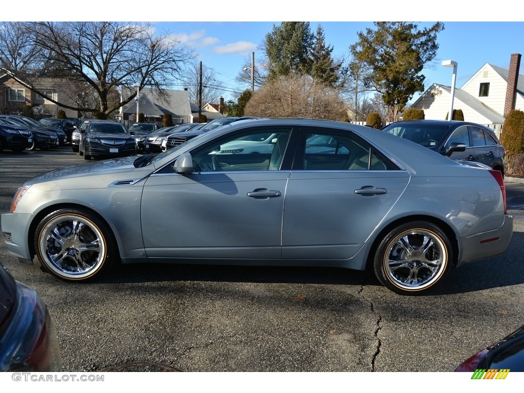 2008 CTS 4 AWD Sedan - Sunset Blue / Cashmere/Cocoa photo #6