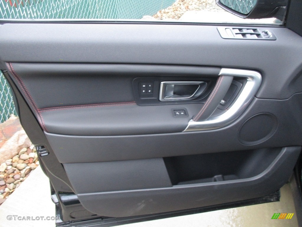 2017 Land Rover Discovery Sport HSE Luxury Ebony/Pimento Door Panel Photo #118222184