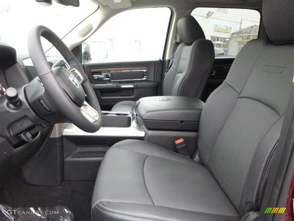 Black Interior 2017 Ram 2500 Laramie Mega Cab 4x4 Photo #118222213